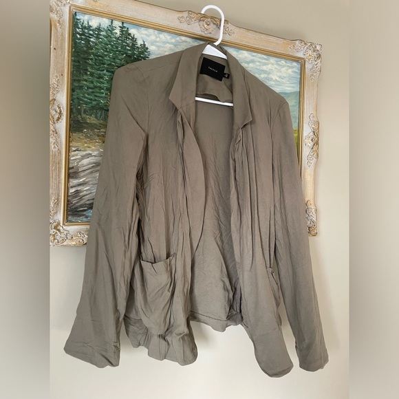 Talula linen blend light brown blazer jacket size 4 NWOT - Picture 5 of 5